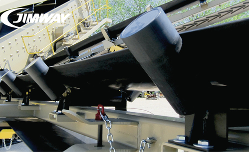 HDPE Wing Roller on <br>Crusher/Screener